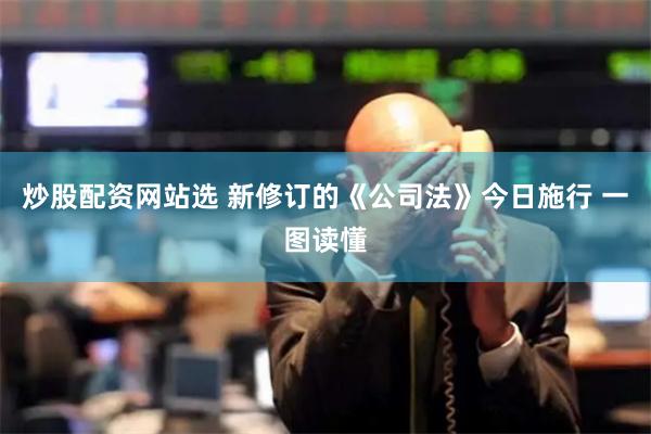 炒股配资网站选 新修订的《公司法》今日施行 一图读懂