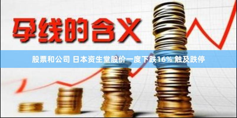 股票和公司 日本资生堂股价一度下跌16% 触及跌停