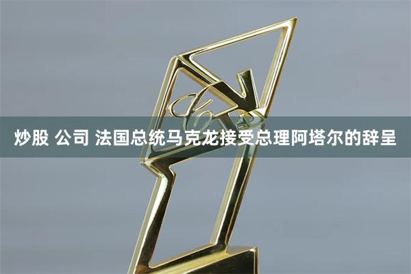 炒股 公司 法国总统马克龙接受总理阿塔尔的辞呈