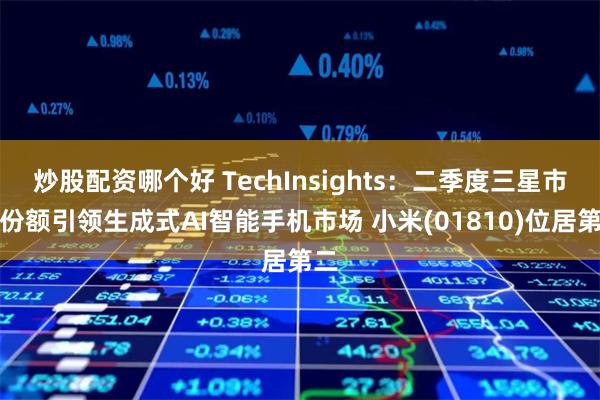 炒股配资哪个好 TechInsights：二季度三星市场份额引领生成式AI智能手机市场 小米(01810)位居第二