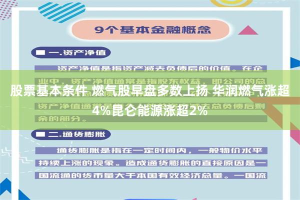 股票基本条件 燃气股早盘多数上扬 华润燃气涨超4%昆仑能源涨超2%